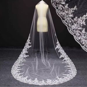 NEW- Bridal Veil Cathedral Lace with Sequins